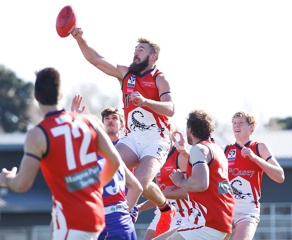 VFL 2016 Rd 15 - Footscray v Casey Scorpians MELBOURNE, AUSTRALIA - JULY 17: during the round 15 VFL match between the Footscray Bulldogs and the Casey Scorpions at Whitten Oval on July 16, 2016 in Melbourne, Australia. (Photo by Daniel Pockett/AFL Media)